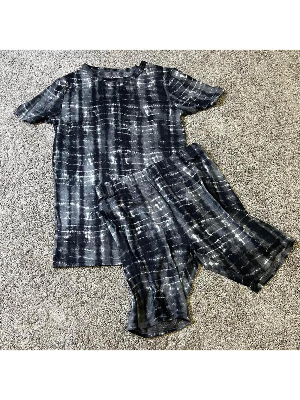 Cat & Jack Boy’s Youth Tie-Dye Sleepwear Set Size 14